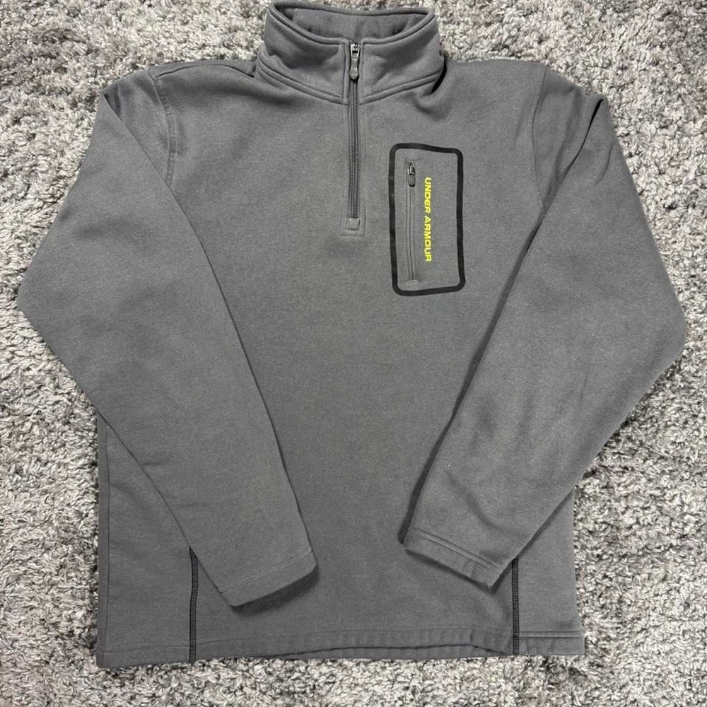 Under Armour gray quarter zip sweatshirt, Size Medium